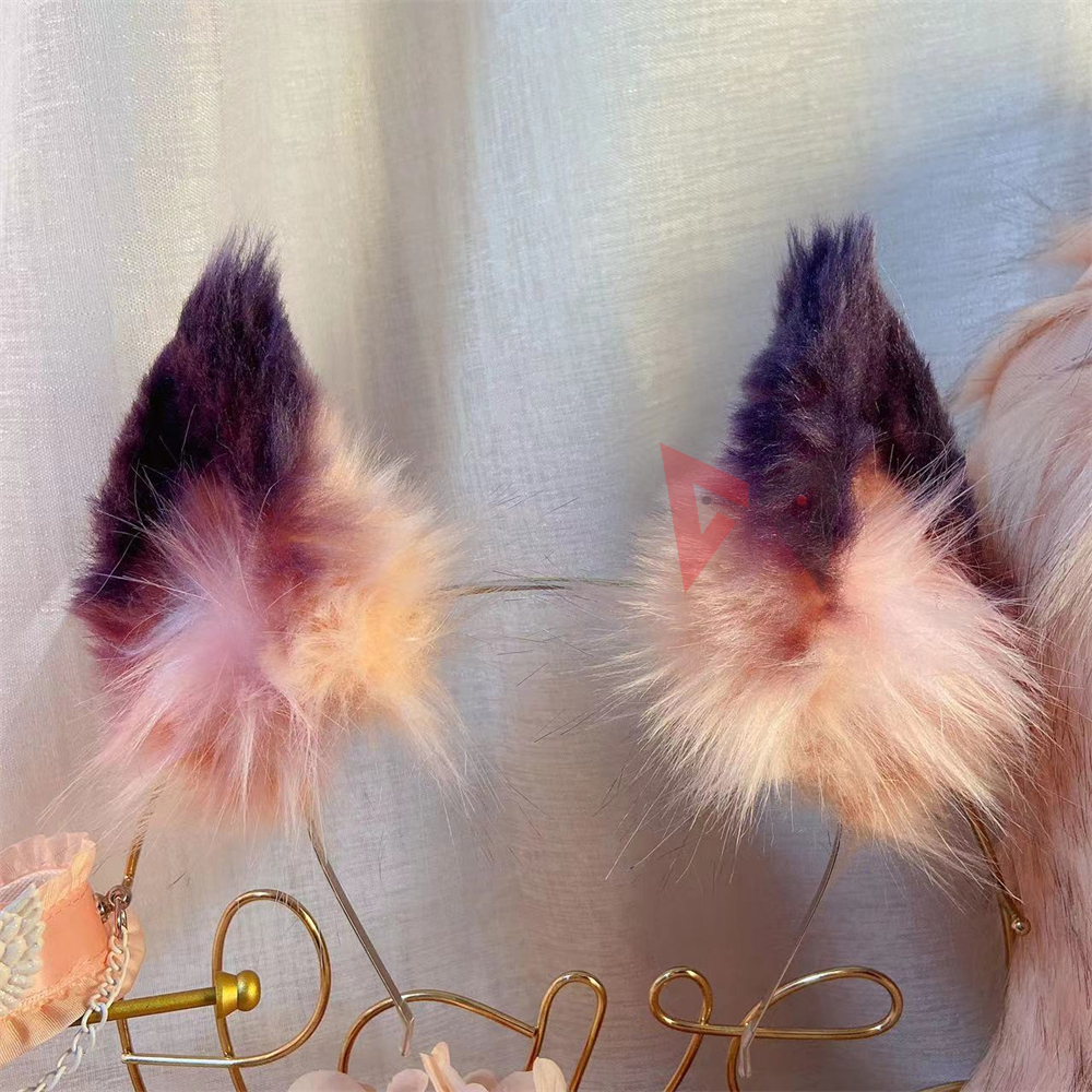 New Handmade Work Pink Fox Ear - Cosplay Prop Works のレビューと価格