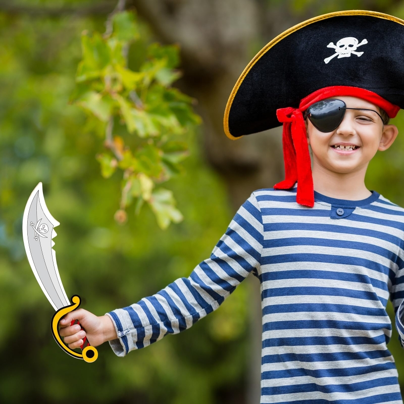 16pcs Kids Wooden Pirate Theme - Cosplay Prop Paint のレビューと価格
