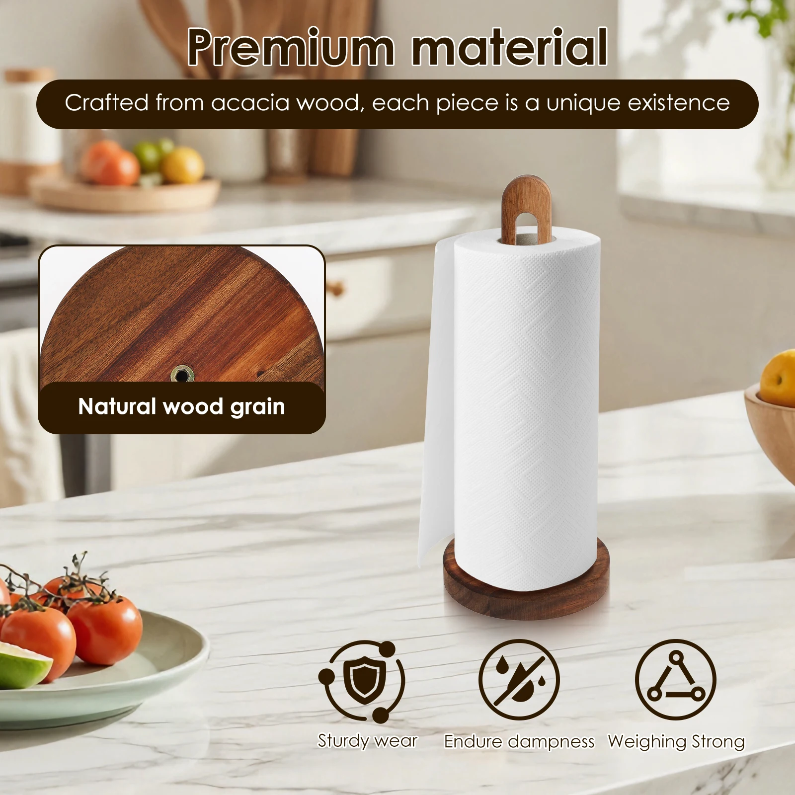Wooden Paper Towel Holder Stan - Craft Foam Roll のレビューと価格