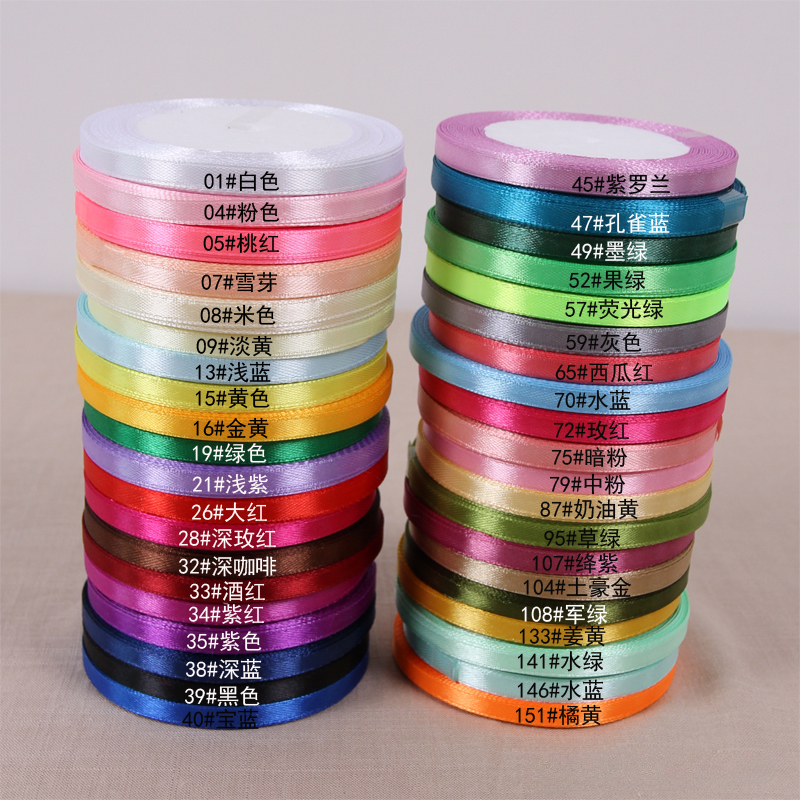25yards/roll 6mm Satin Ribbon  - Craft Foam Roll のレビューと価格