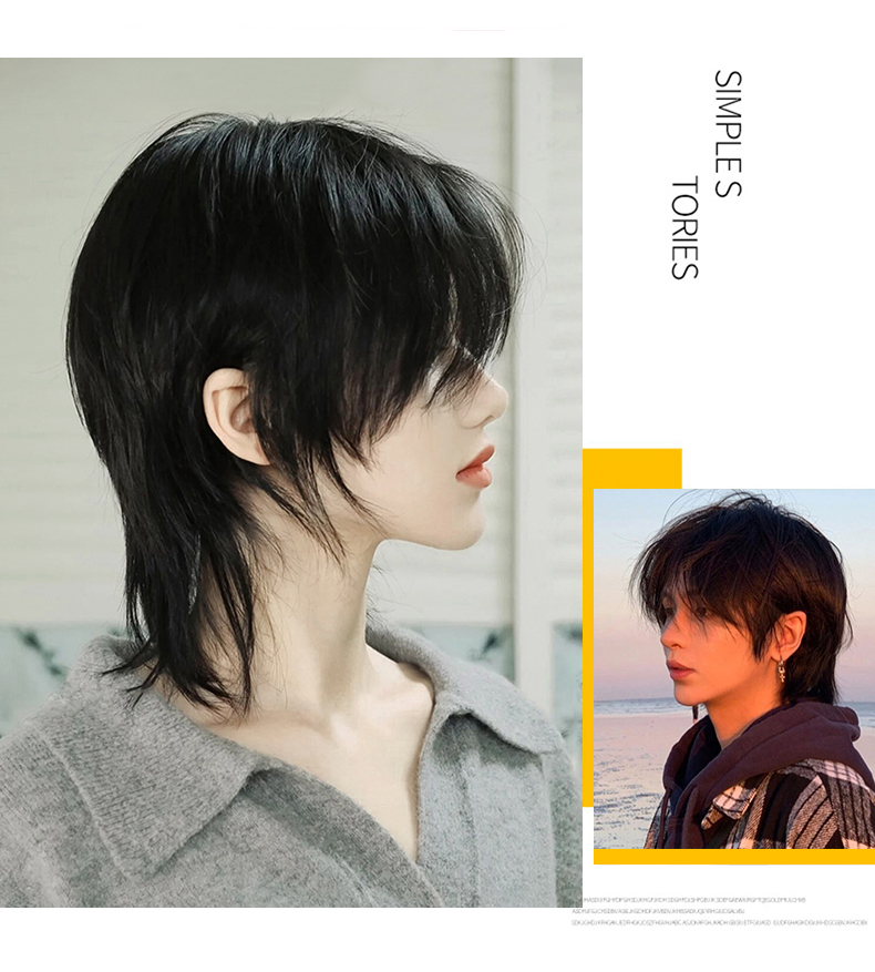AS Wig Female Short Hair Black - Wig Fiber Net のレビューと価格
