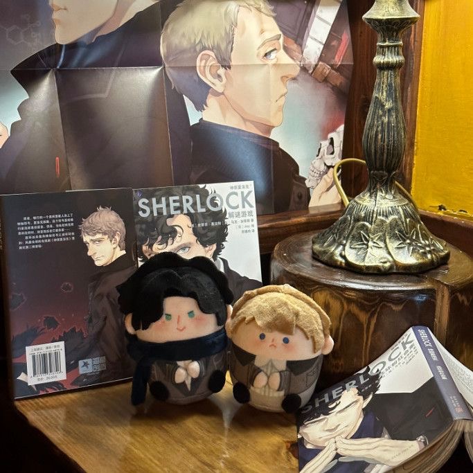 1 Pair 12cm Anime Sherlock and - Cosplay Plushie Prop のレビューと価格