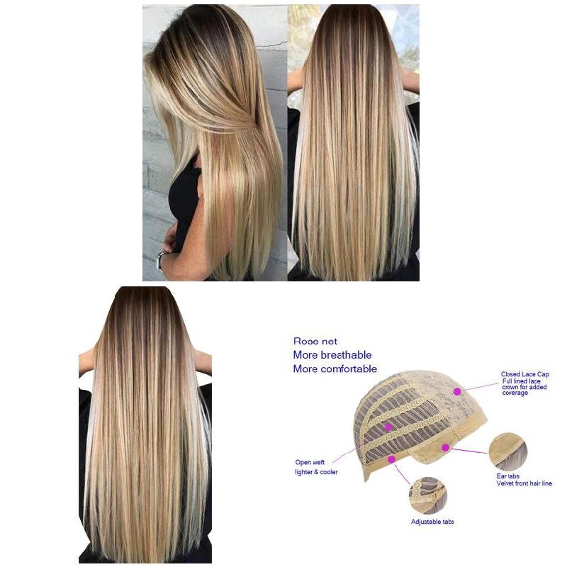72cm Women Long Straight Wig W - Wig Fiber Net のレビューと価格