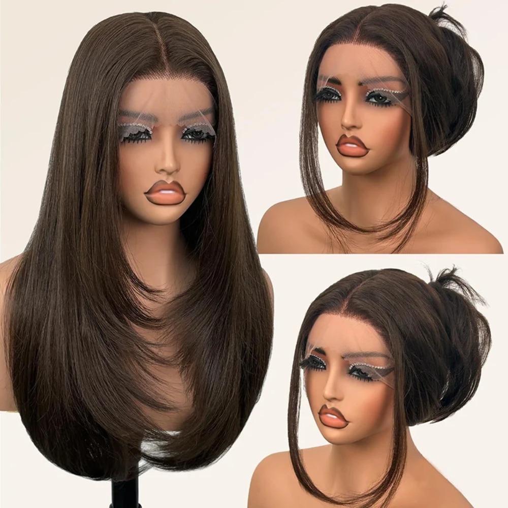 Front Lace Black Center Partin - Wig Fiber Net のレビューと価格
