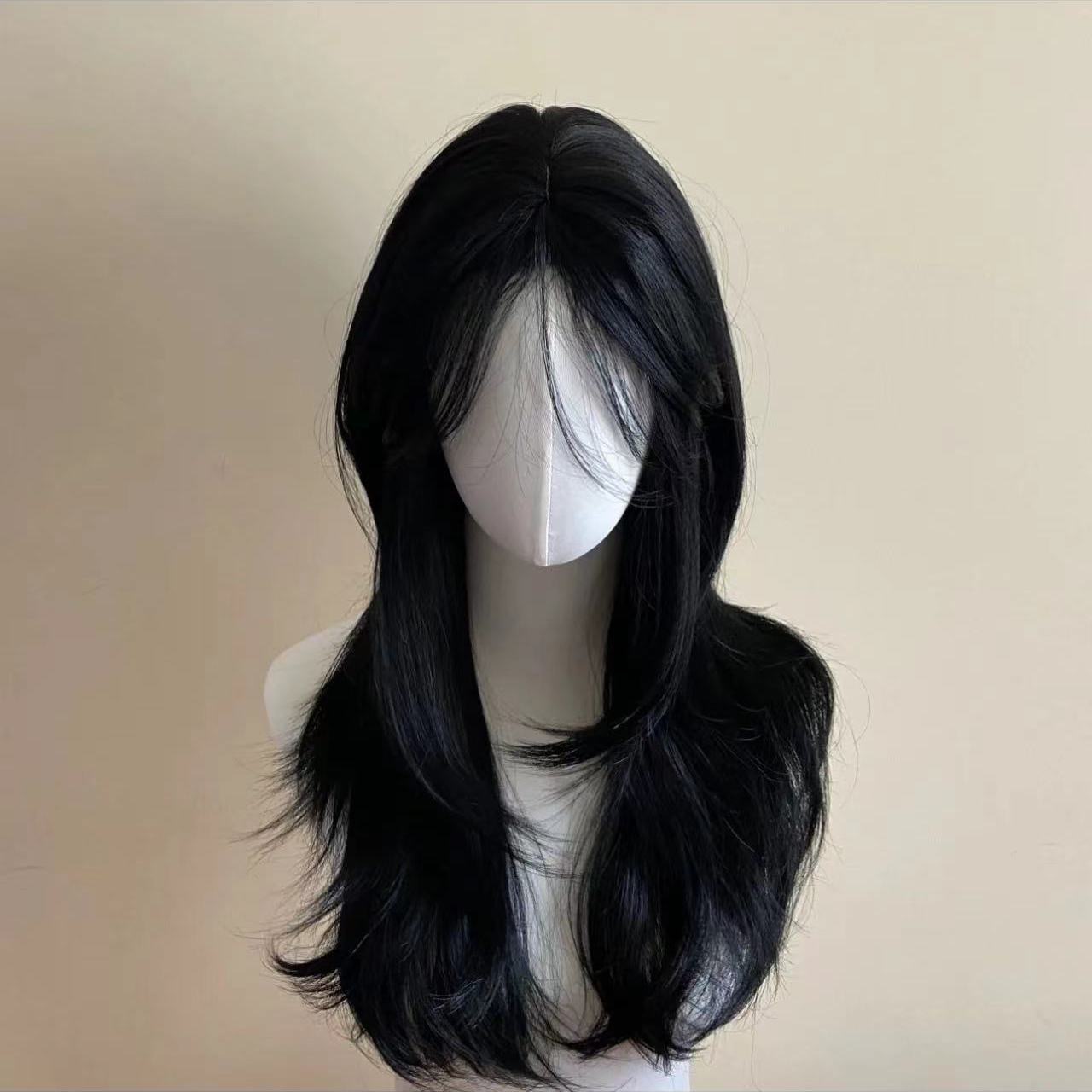 Ashely Black Wig Female Headba - Wig Fiber Net のレビューと価格