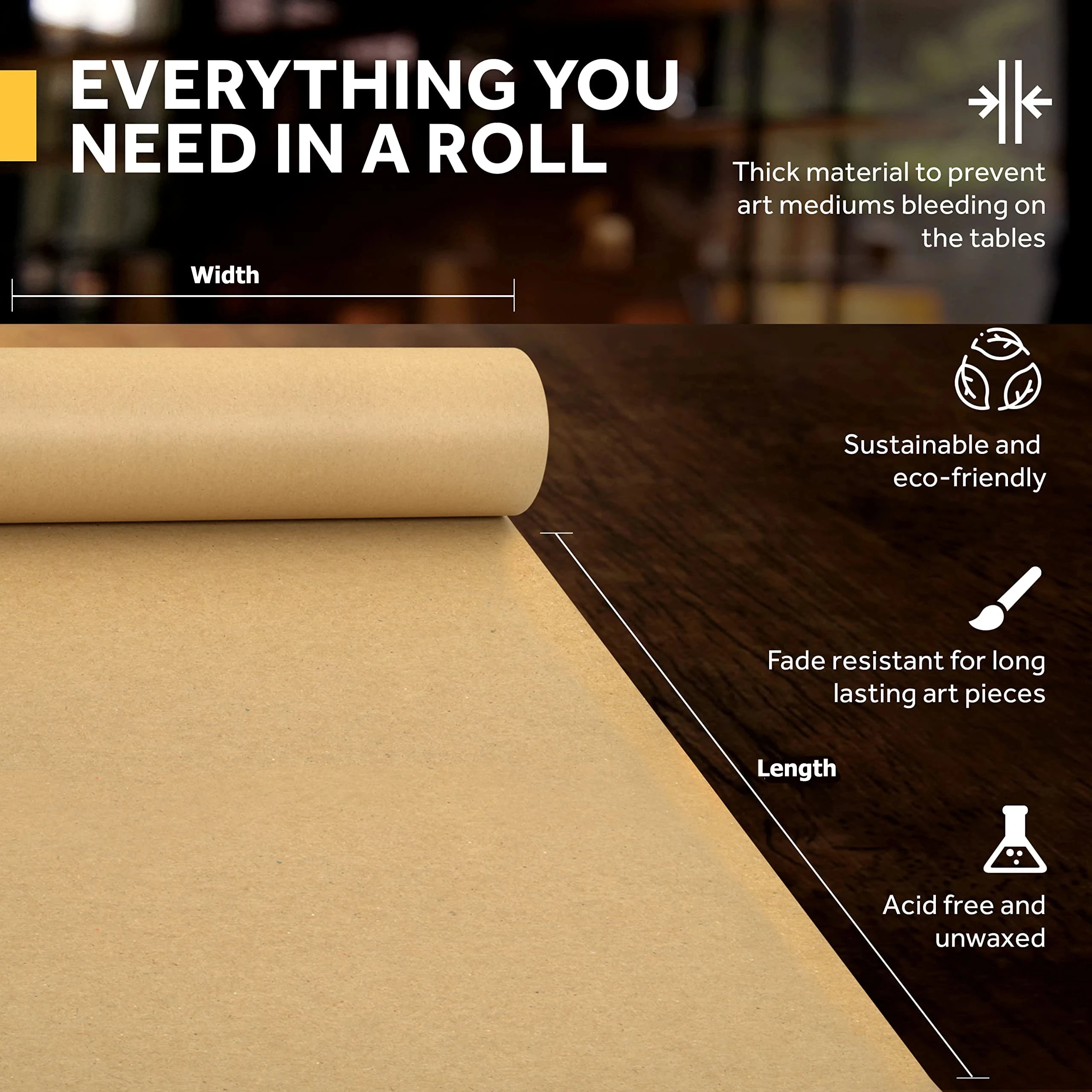 Kraft Paper Brown Ideal for Gi - Craft Foam Roll のレビューと価格