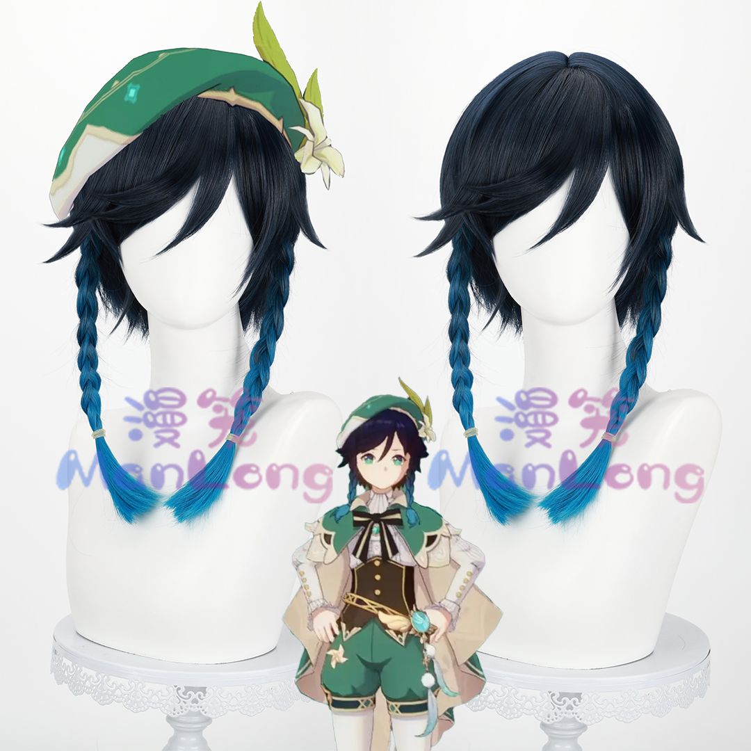 Genshin Impact Venti Cosplay W - Wig Fiber Net のレビューと価格