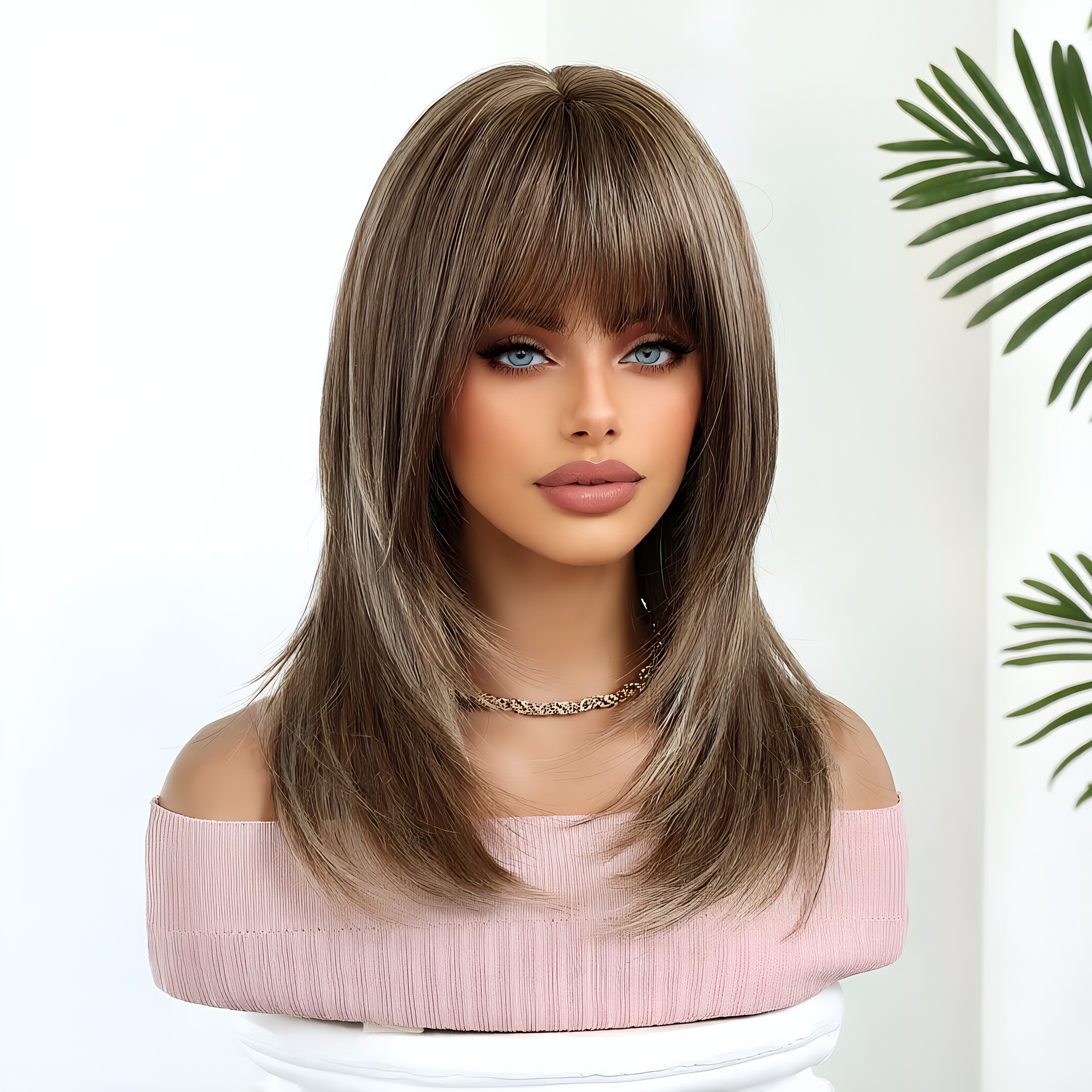 Daily light brown wig, headban - Wig Fiber Net のレビューと価格
