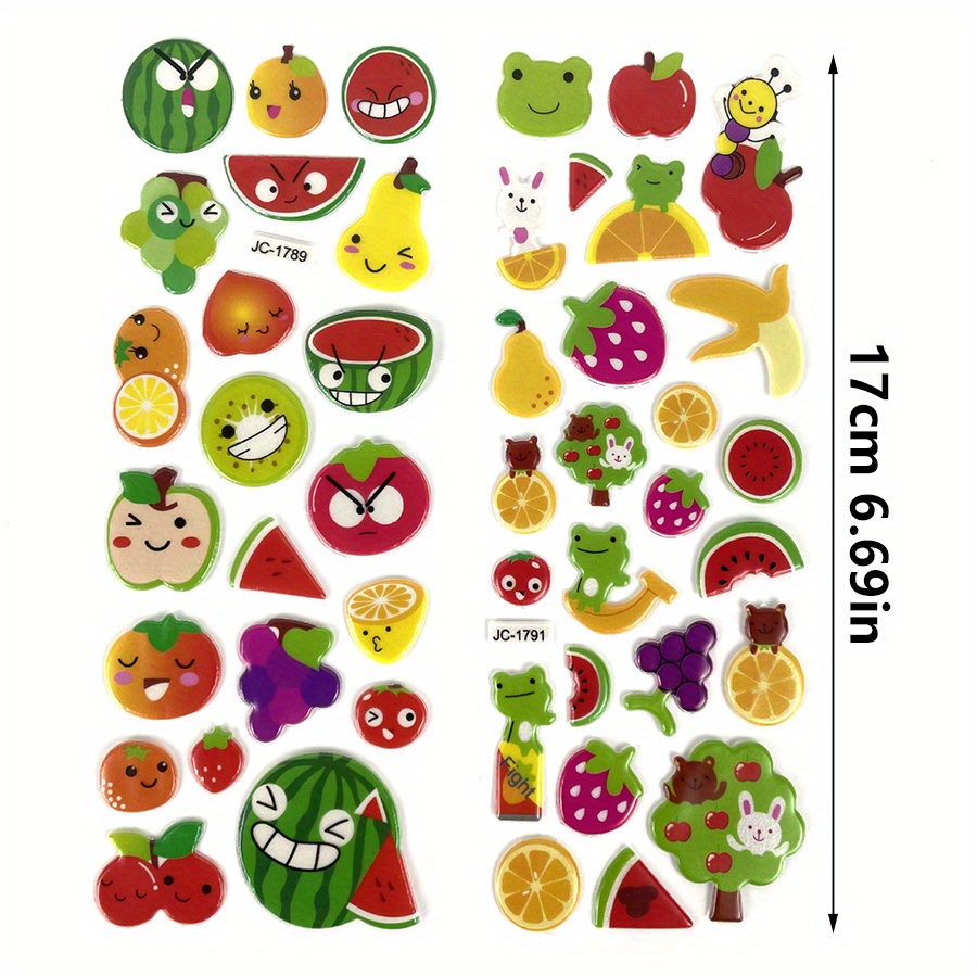6 Sheets 3D Puffy Stickers Foa - Eva Foam Sheet のレビューと価格