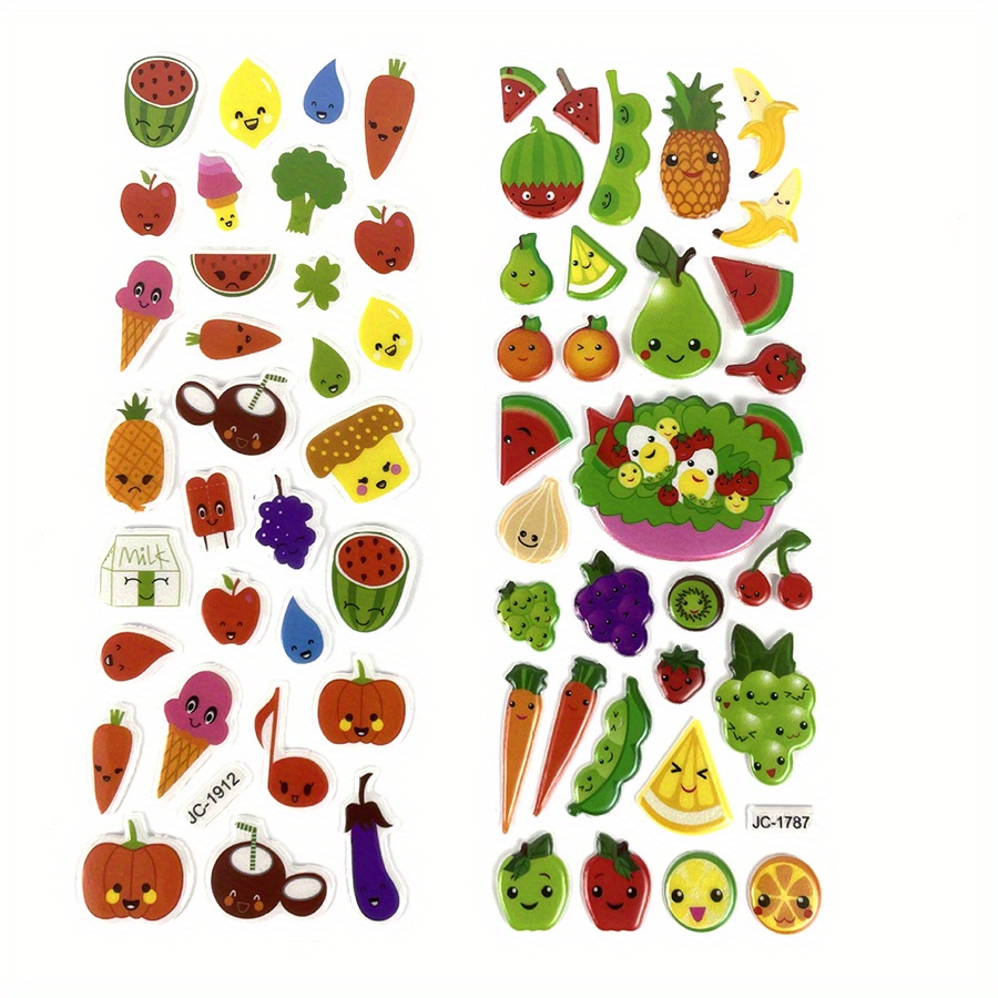 6 Sheets 3D Puffy Stickers Foa - Eva Foam Sheet のレビューと価格