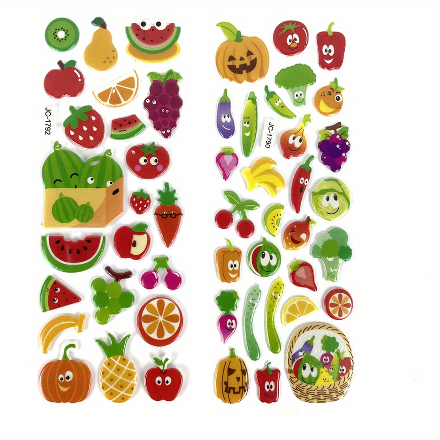 6 Sheets 3D Puffy Stickers Foa - Eva Foam Sheet のレビューと価格