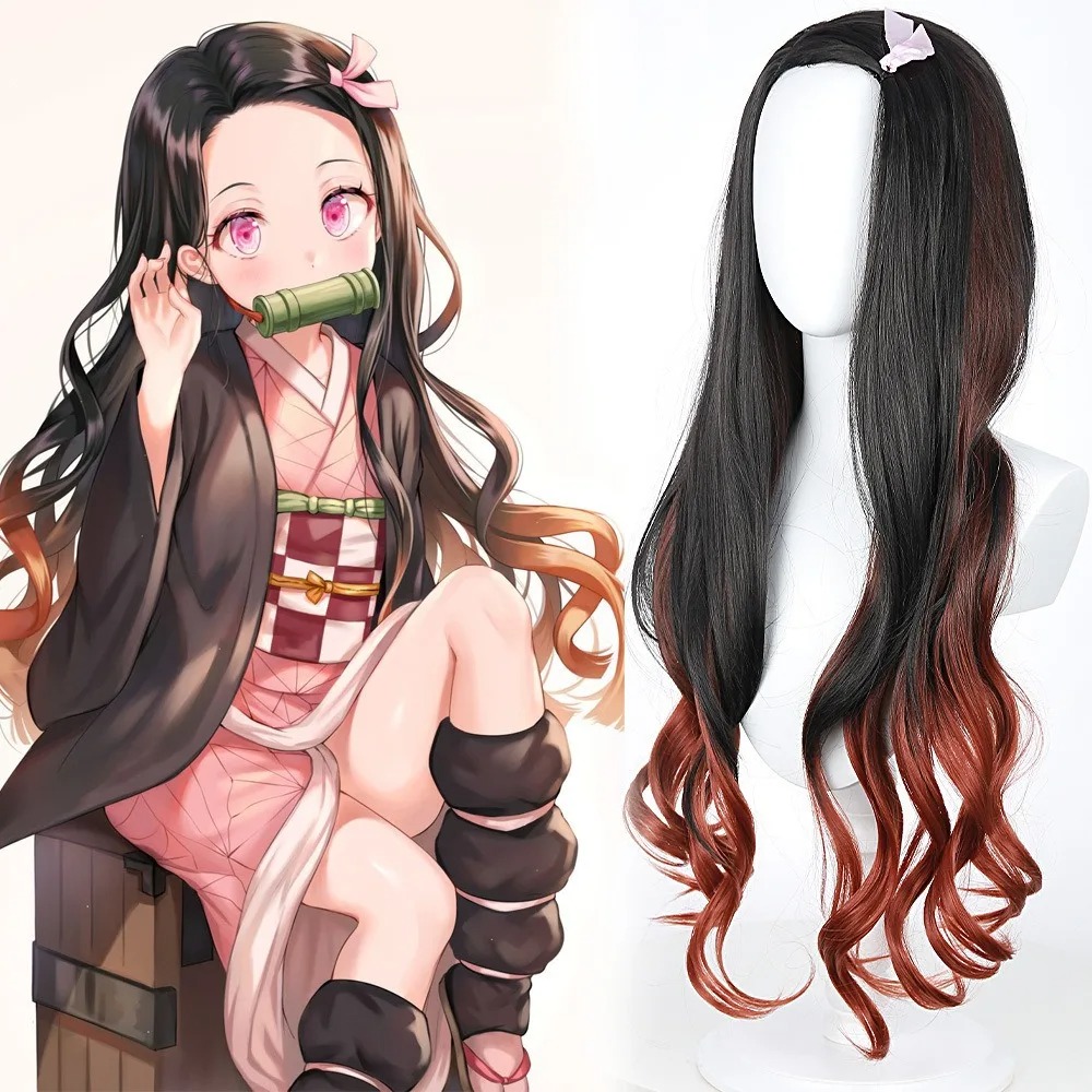 Black Dark Red Gradient Color  - Wig Fiber Net のレビューと価格