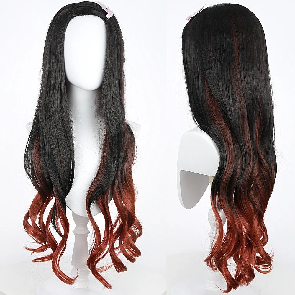 Black Dark Red Gradient Color  - Wig Fiber Net のレビューと価格