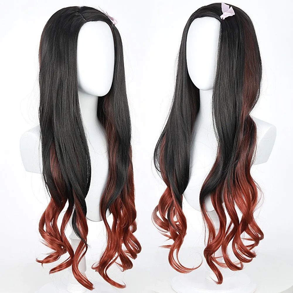 Black Dark Red Gradient Color  - Wig Fiber Net のレビューと価格